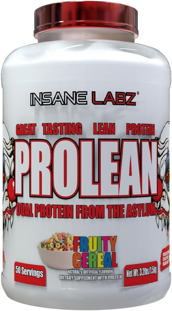Insane Labz ProLean Whey & Protein Powder 26g Protein 50 Servings Fruity Cereal