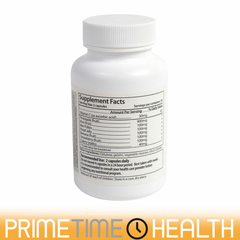 Bottle Of SemEnhance, Backside, Supplement Facts, Recommended Use, Keep Out of Reach of Children, Store in a Cool Dry Place