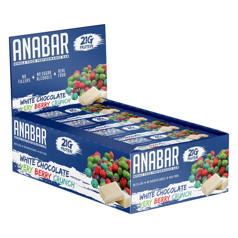 Anabar Very Berry Crunch 12 Protein Bars Final Boss Performance 21 Grams